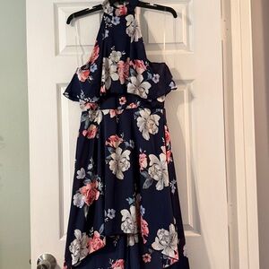 Charlotte Russe Navy and Floral Dress